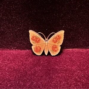 Vintage Enamel Butterfly Art Deco